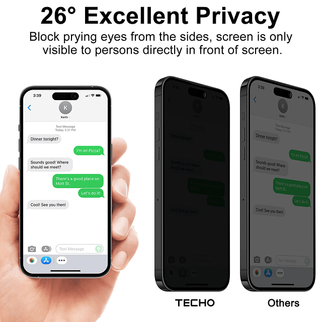 Protector de pantalla de privacidad compatible con iPhone 14