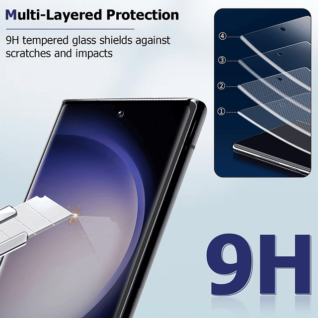 Paquete de 3+2 Protector de Pantalla para Galaxy Note 10 Plu