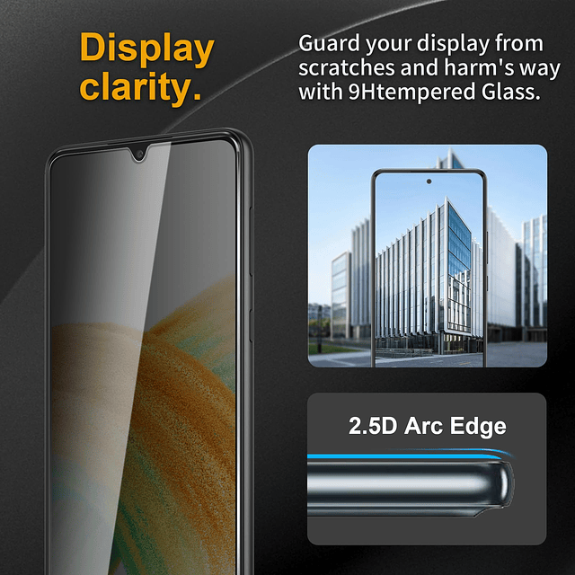 3 Pack Protector de Pantalla de Privacidad para Samsung Gala
