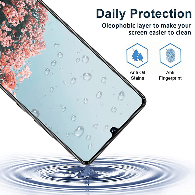 Paquete de 3+3 Diseñado para Samsung Galaxy A42 Protector de