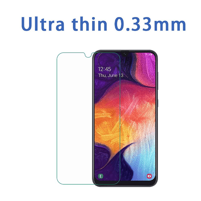 2 unidades diseñado para Samsung Galaxy A50 Protector de pan