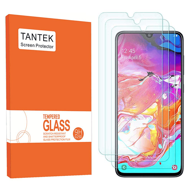 Paquete de 3 Protectores de Pantalla para Samsung Galaxy A70