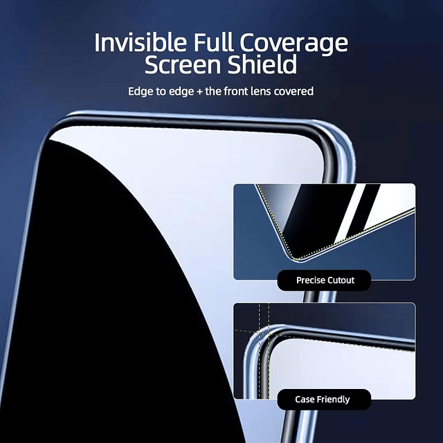 Privacy Anti-Scratch Protector de pantalla de vidrio templad