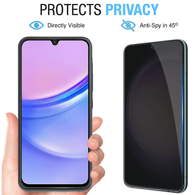 2+2 protectores de pantalla de privacidad de cobertura compl