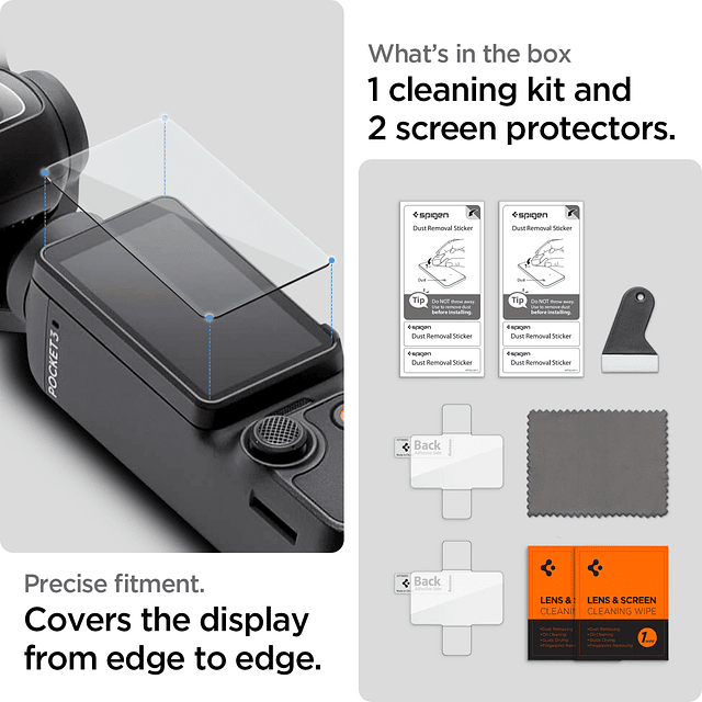 Protector de pantalla de vidrio templado GlasTR Slim diseñad