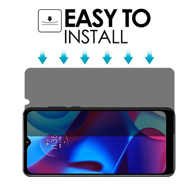 para Motorola Moto G Pure Protector de Pantalla Anti-espía -