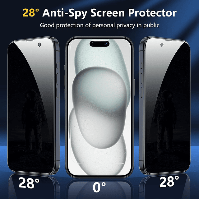 2+2 Paquete de 2 protectores de pantalla de privacidad para