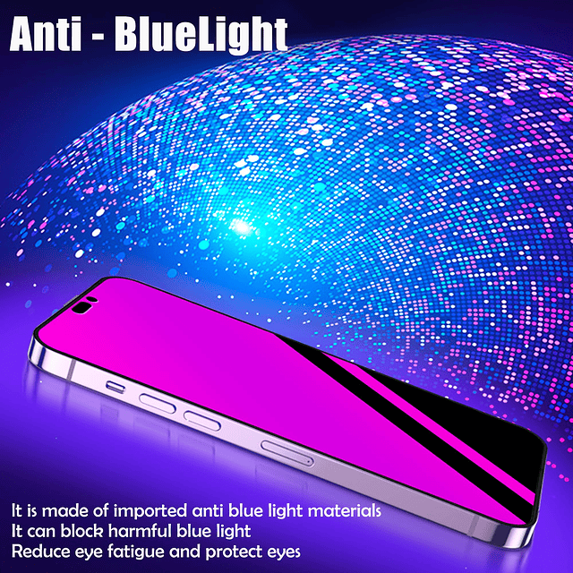 Compatible con iPhone 15 Protector de Pantalla de Privacidad