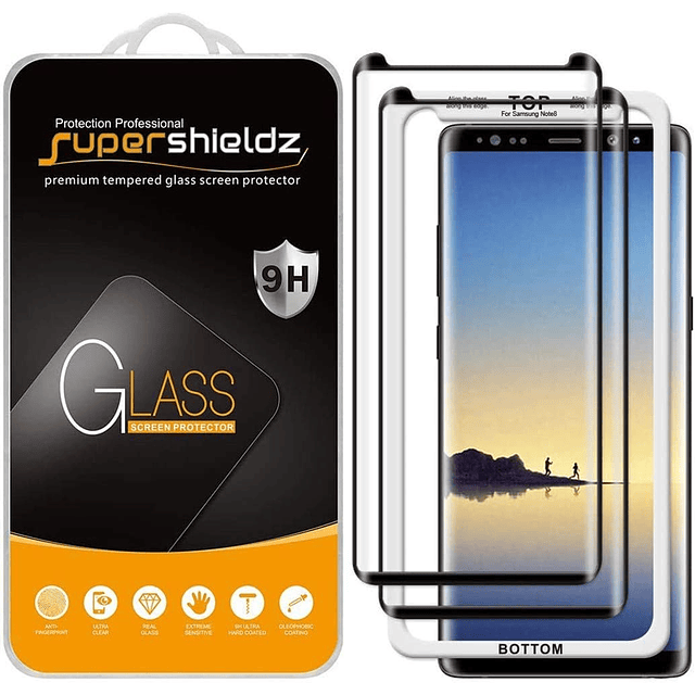 paquete de 2 diseñado para Samsung Galaxy Note 8 Protector d