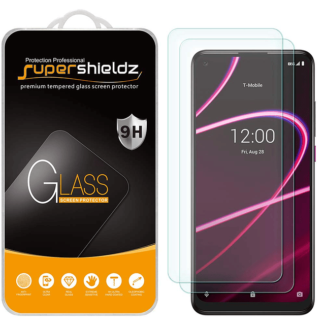 paquete de 2 diseñado para T-Mobile Revvl 5G Protector de pa