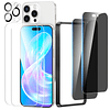 Paquete de 4 protectores de pantalla para iPhone 16 Pro 2X H