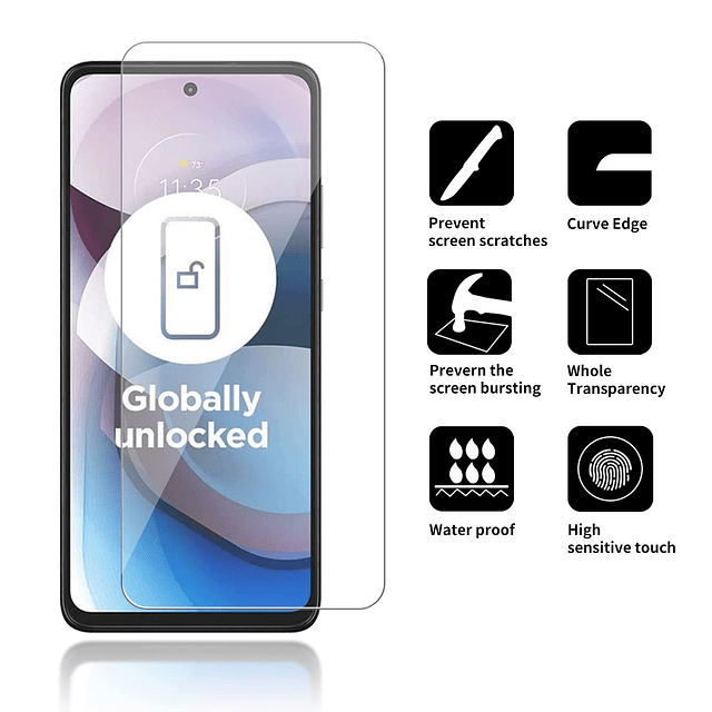4 unidades Protector de pantalla de cristal compatible con M