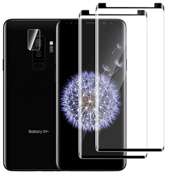 2 protectores de pantalla para Galaxy S9 Plus con 1 paquete