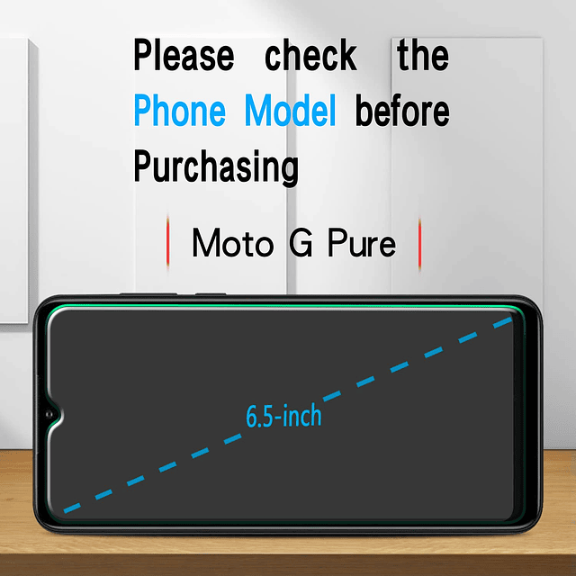 Paquete de 3 Protector de pantalla diseñado para Motorola Mo