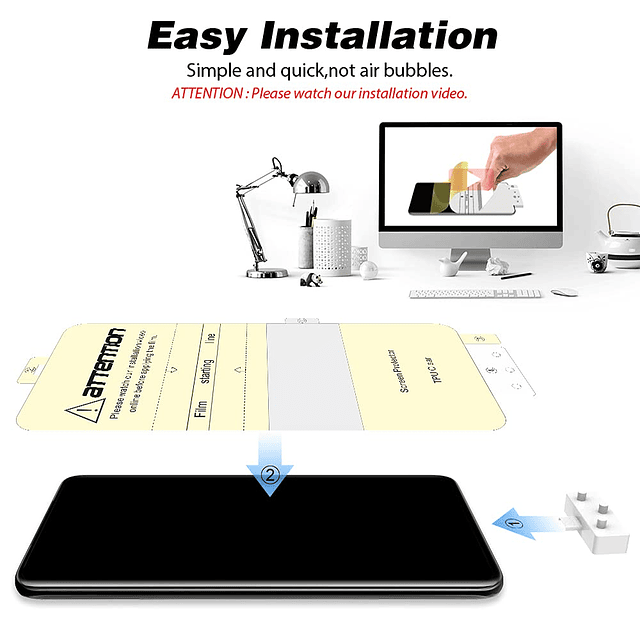 Paquete de 2+2 para Samsung Galaxy S10 Plus – Paquete de 2 p