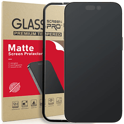 Paquete de 2 protectores de pantalla de vidrio mate compatib