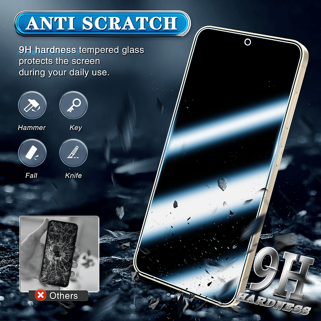 3-Pack Protector de Pantalla para Samsung Galaxy A35 5G Vidr