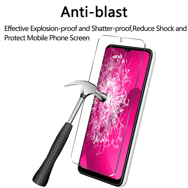 Paquete de 3 protectores de pantalla para T-Mobile REVVL 7 n