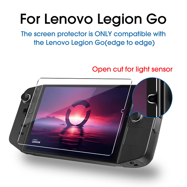 Paquete de 2 protectores de pantalla para Lenovo Legion Go H