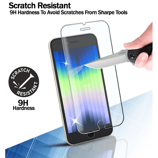 Protector de pantalla paquete de 4 para iPhone 7 Plus / 8 Pl