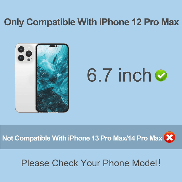 Compatible para iPhone 12 Pro Max Protector de pantalla de p