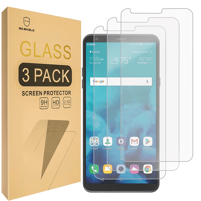 PAQUETE DE 3 Diseñado para LG Stylo 4 vidrio templado Protec