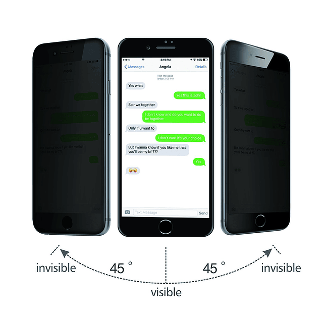 Protector de pantalla de privacidad para iPhone 8 Plus 7 Plu