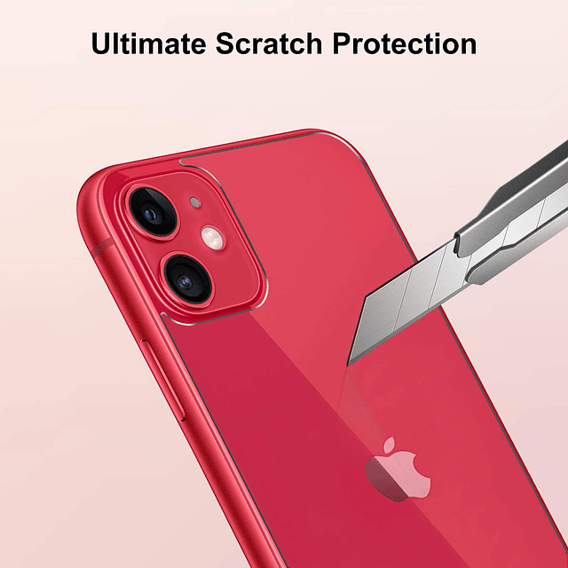 2 unidades Protector de pantalla trasera para iPhone 11, pro