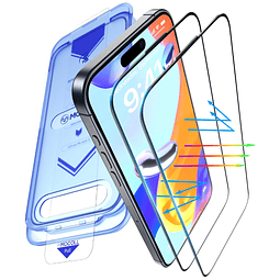 MOCOLL para iPhone 15 Pro Max Protector de pantalla luz azul