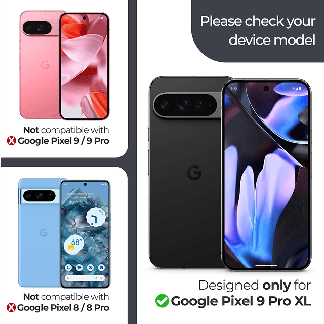 Protector de pantalla de vidrio para Google Pixel 9 Pro XL +