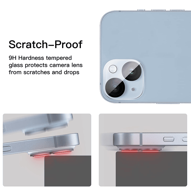 Protector de lente de cámara para iPhone 14 de 6,1 pulgadas