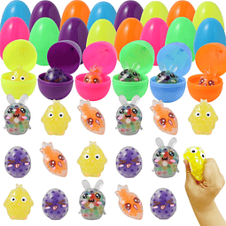 Squishy Paquete de 16 huevos de Pascua de plástico con mini