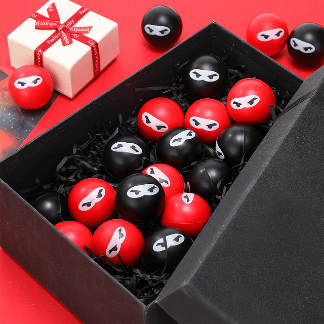 Squishy 20 Piezas Bolas Ninja para Alivio del Estrés Bolas S