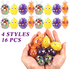 Squishy Paquete de 16 huevos de Pascua de plástico con mini