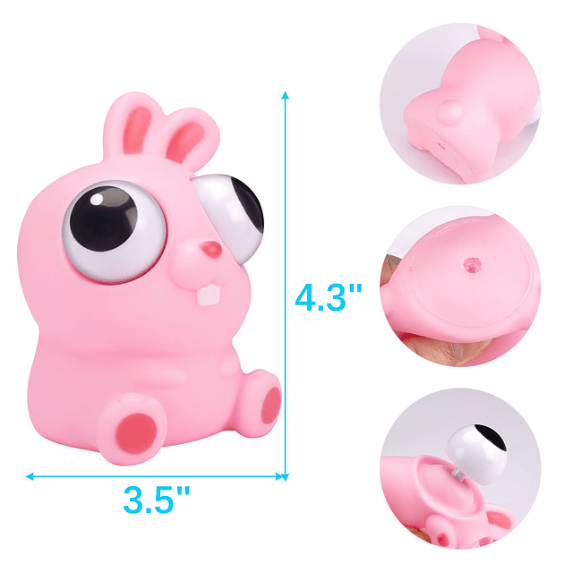 Squishy Juguetes para apretar animales con ojos emergentes,