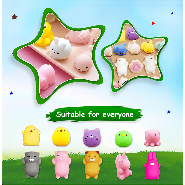 Squishy 50 Uds Mochi Squishy juguetes para niños fiesta para