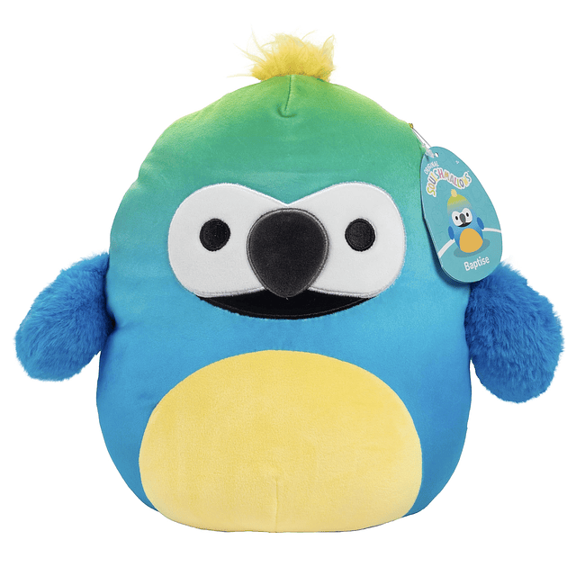 Squishy Baptise The Macaw de 10.0 in Peluche Kellytoy con li