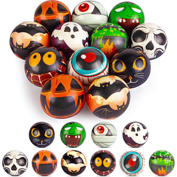 Squishy 12 bolas de estrés de Halloween, bolas para apretar,