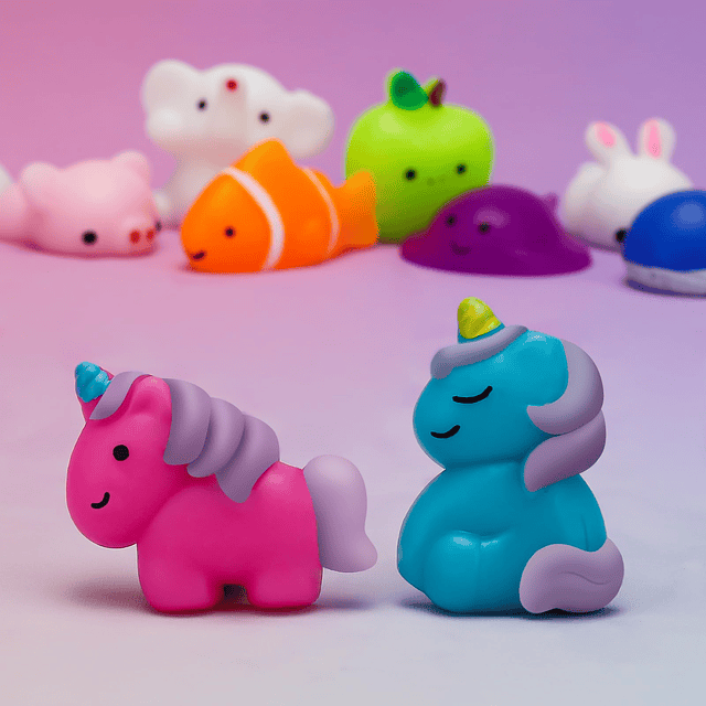 Squishy Paquete de 30 juguetes Mochi Squishies, divertidos y