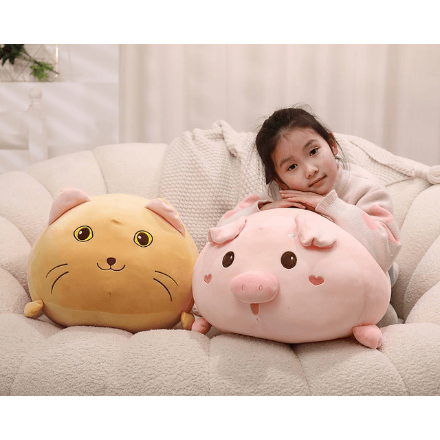 Squishy Almohada de peluche de cerdo súper suave de 20.5 pul