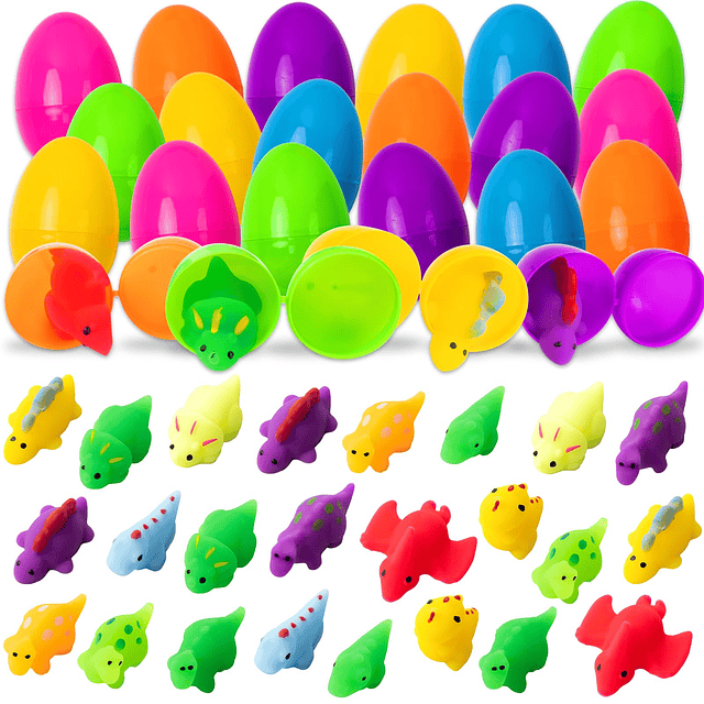 Squishy Paquete de 24 huevos de Pascua con juego de juguetes