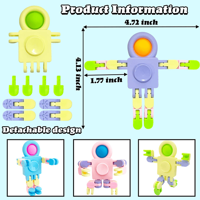 Squishy 20 piezas divertidos juguetes sensoriales Fidget, ju