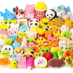 Squishy 70 juguetes para apretar al azar, regalos de cumplea