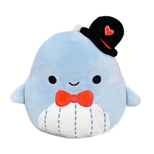 Squishy Squishmallow Samir The Whale Peluche del día de San