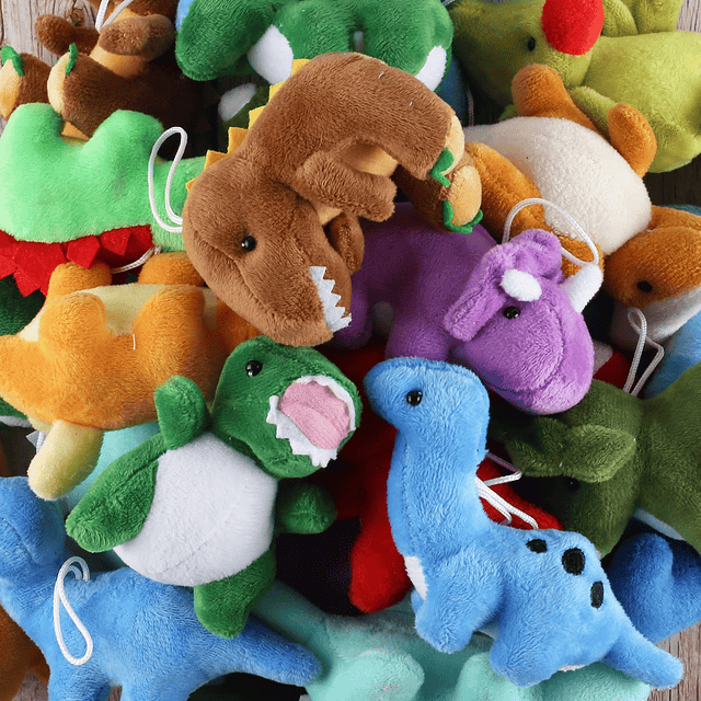 Squishy Paquete de 16 dinosaurios de peluche a granel, mini