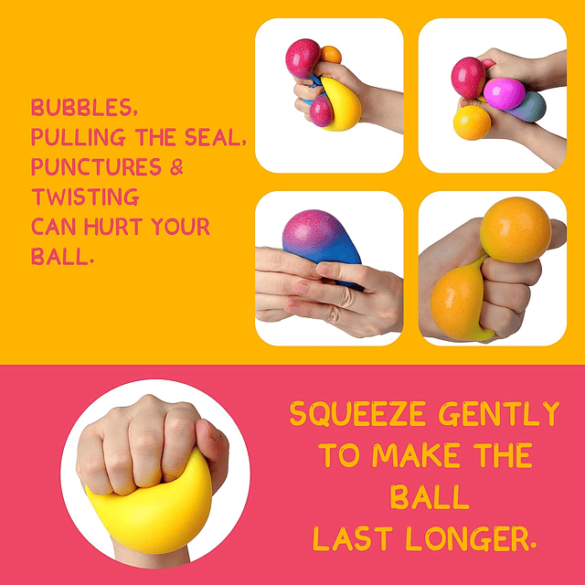 Squishy Bolas de estrés para adultos y niños 3 unidades de j