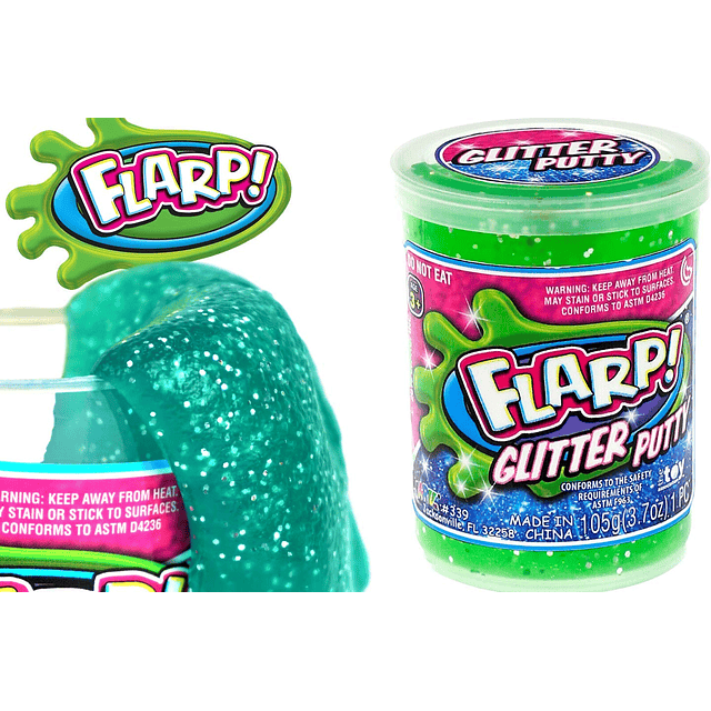 Squishy JARU Flarp Glitter Putty Masilla de ruido perfumada