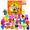 Squishy Juguetes blandos de Halloween, 26 piezas de Mochi Sq