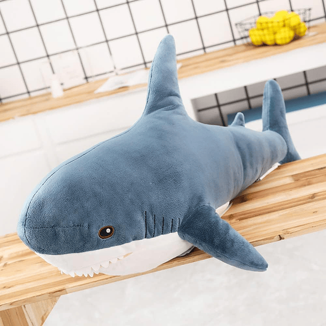 Squishy Juguete de tiburón de peluche de 40 pulgadas, peluch