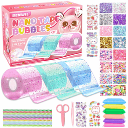 Squishy Nano Tape Bubble Kit para niños, Nano Tape Squishy M